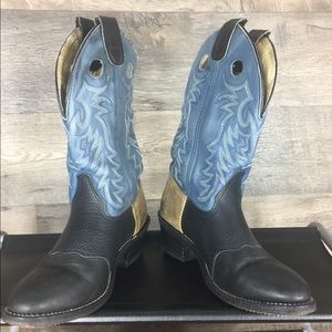 Double H Boot Company Tri Color Cowboy Boots 9.5